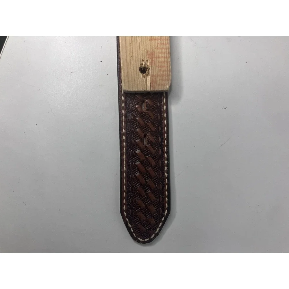 Vtg Torel 565 Top Grain Cowhide Belt Sz 39 Brown Tooled Leather Belt Texas